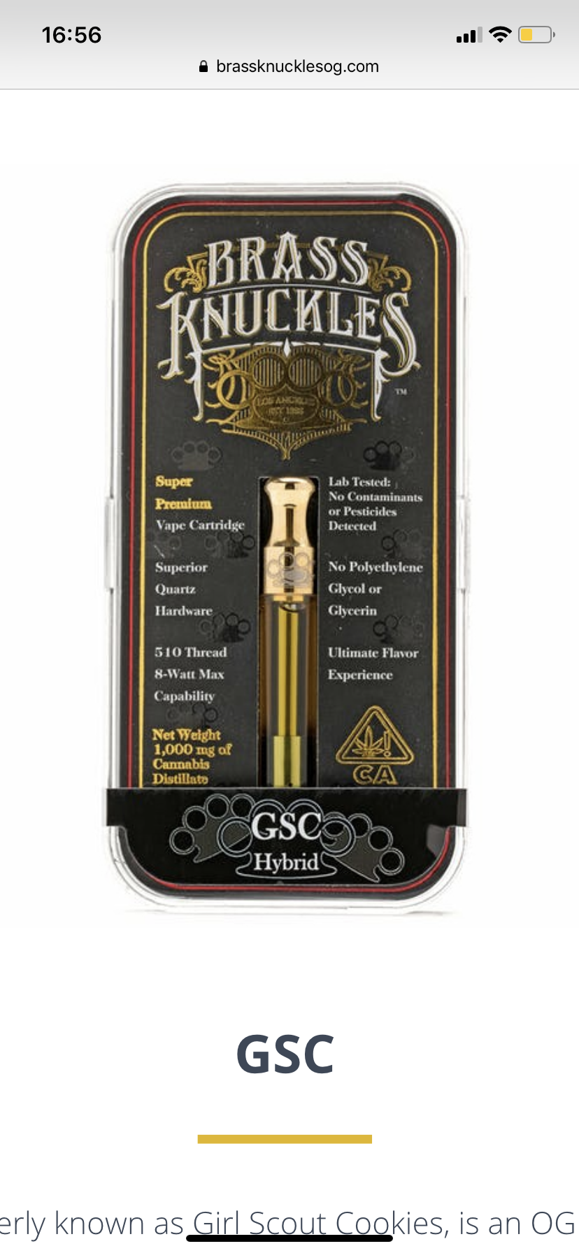 Fake Brass Knuckles Cartridge? | Grasscity Forums - The #1